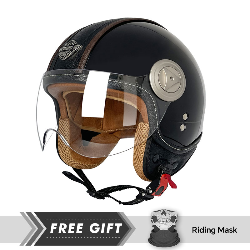 Motorcycle Gear In Store - 3/4 Open Face Helmet Vintage Open