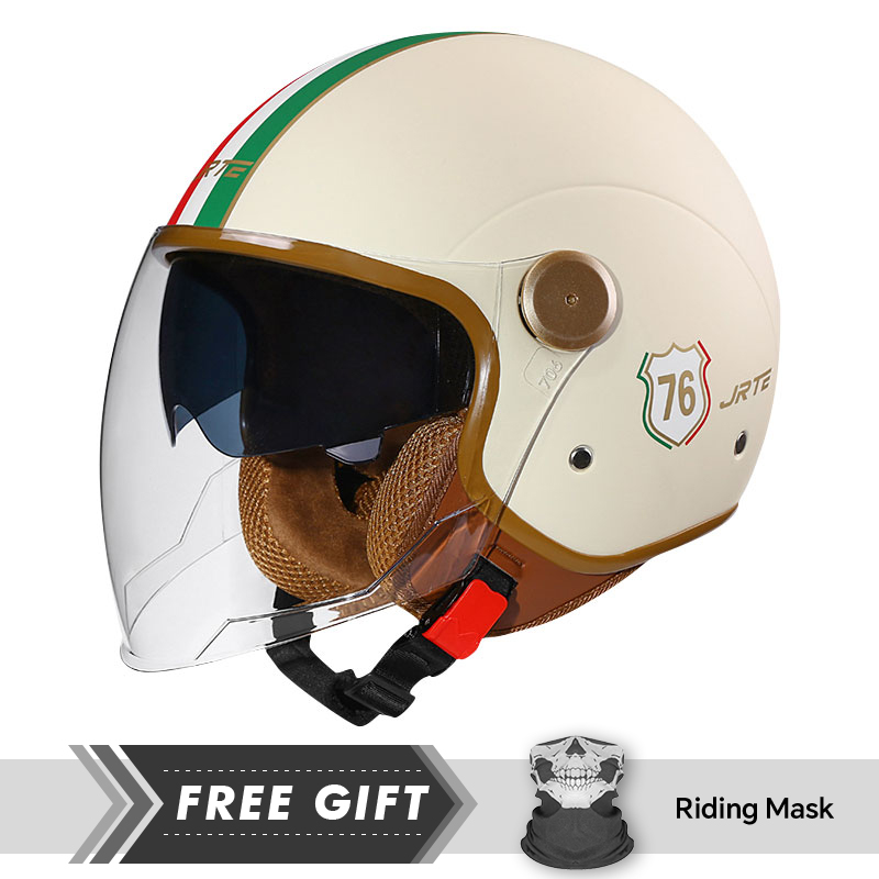 DOT ECE Approved Retro 3/4 Ope - Motorcycle Gear In Store recension och pris