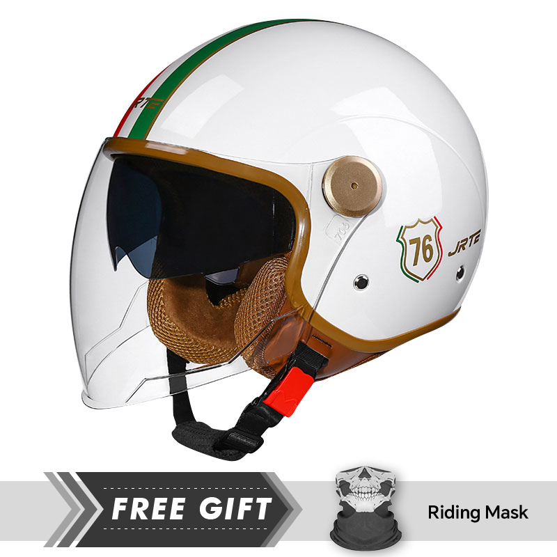 DOT ECE Approved Retro 3/4 Ope - Motorcycle Gear In Store recension och pris
