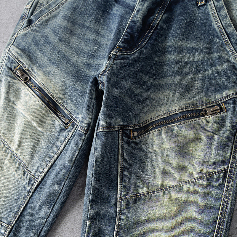 New Spring and Autumn Men's Re - Motorcycle Gear Jeans recension och pris