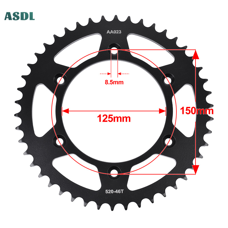 520 Motorcycle Front Rear Gear - Motorcycle Gear Europe recension och pris