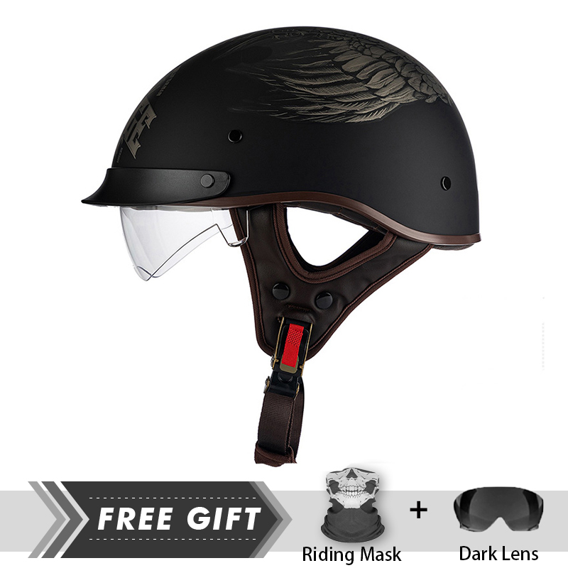 Crash Headpiece Half Face Helm - Motorcycle Gear In Store recension och pris