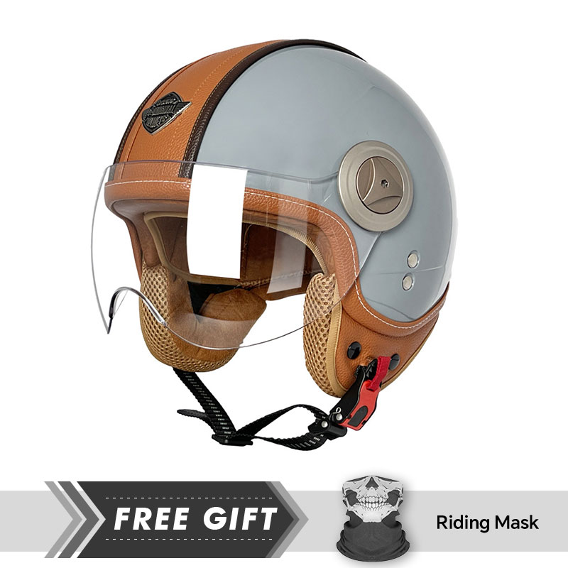3/4 Open Face Helmet Vintage O - Motorcycle Gear In Store recension och pris