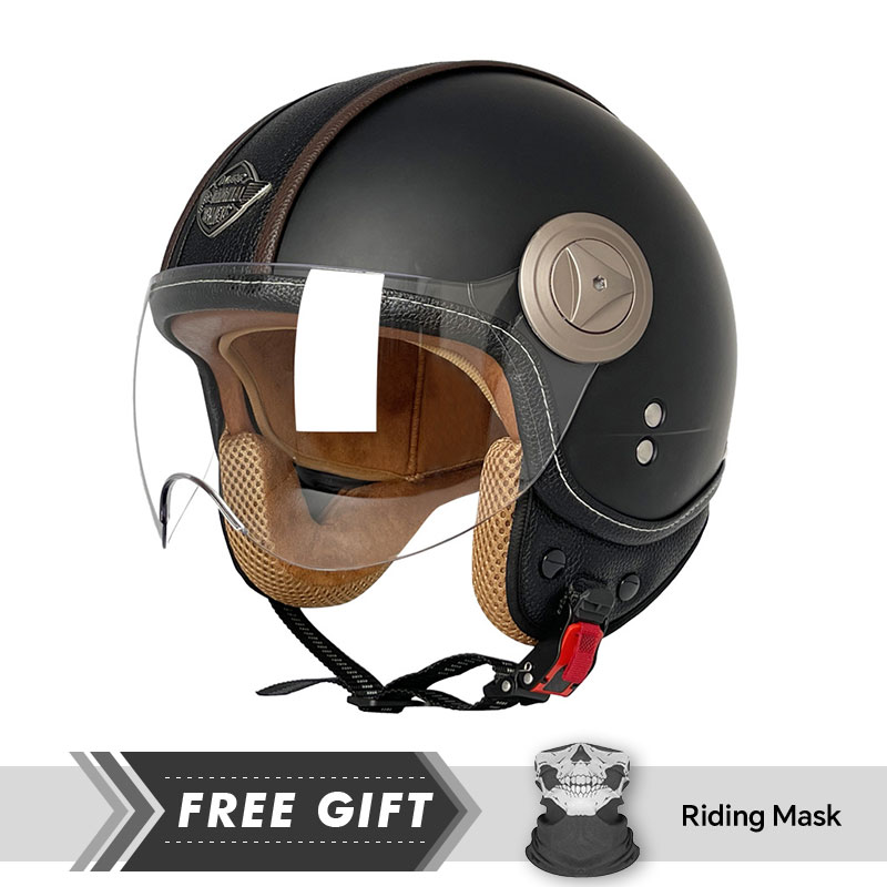 3/4 Open Face Helmet Vintage O - Motorcycle Gear In Store recension och pris