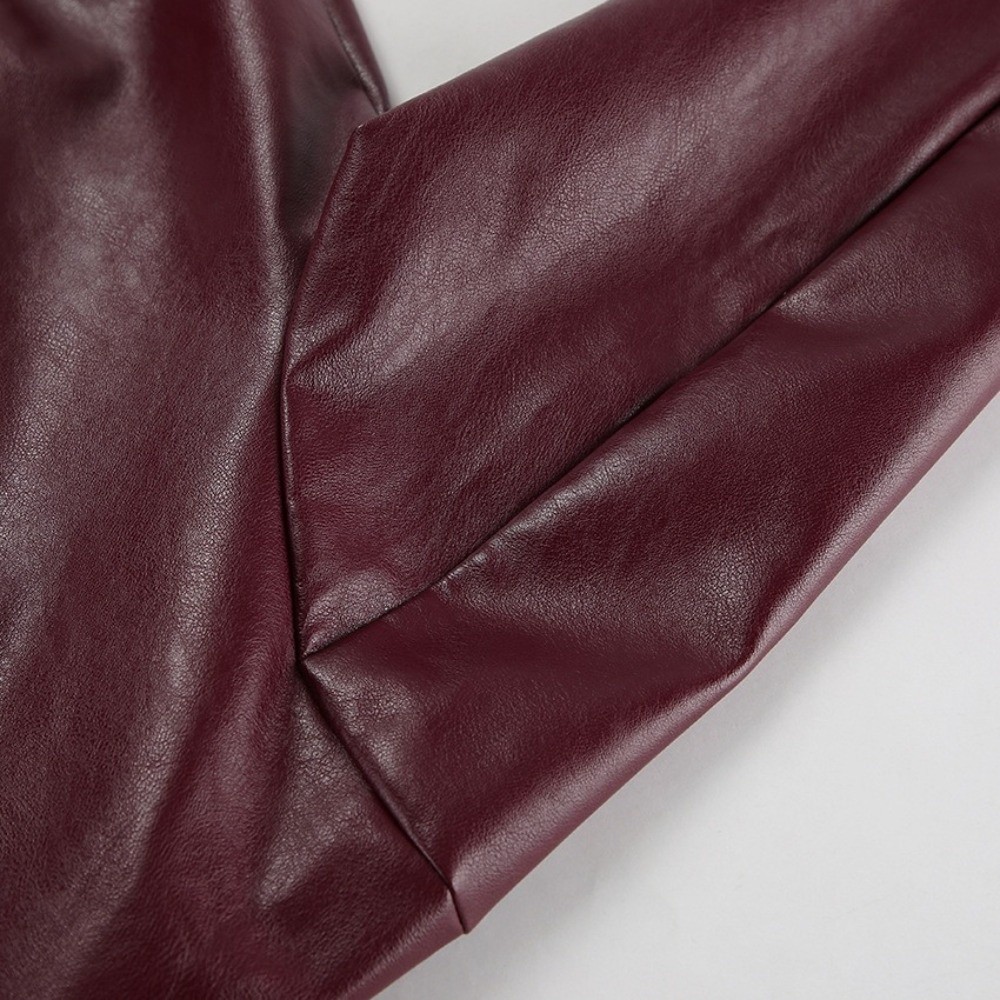 Vintage PU Leather Jacket Matt - Motorcycle Gear Outfit recension och pris