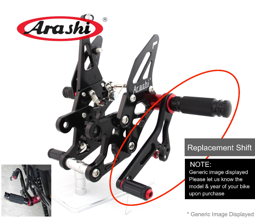 Arashi Adjustable Rearsets Rep - Motorcycle Gear Brands recension och pris