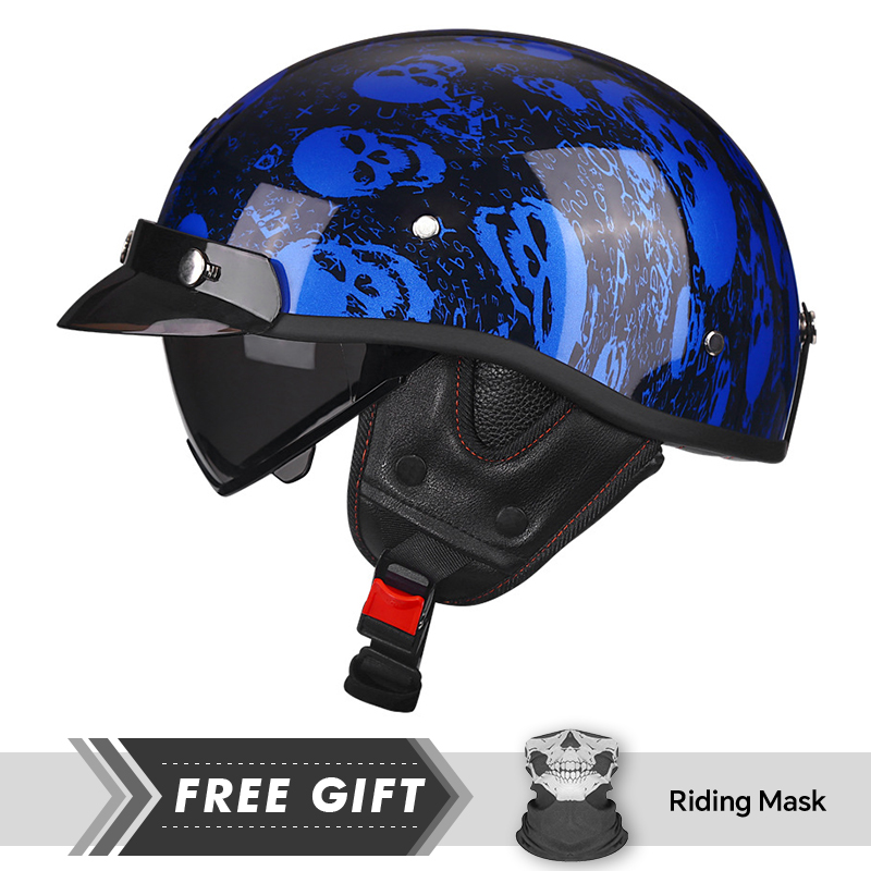 Half Motorcycle Helmet DOT ECE - Motorcycle Gear In Store recension och pris