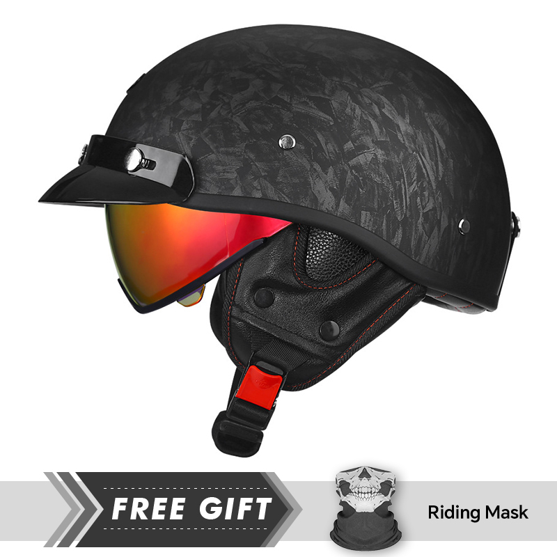 Half Motorcycle Helmet DOT ECE - Motorcycle Gear In Store recension och pris