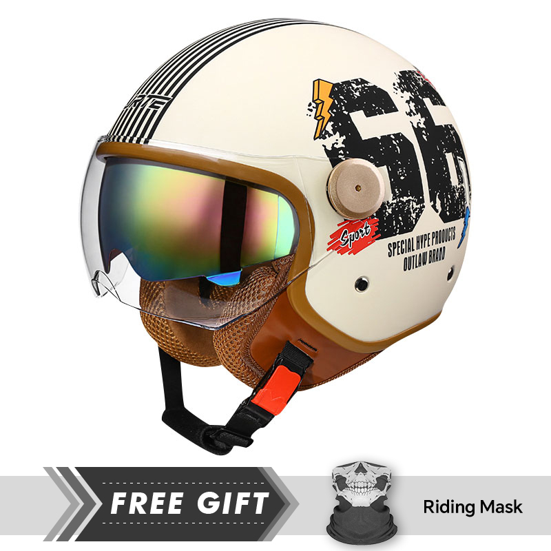 DOT Approved Open Face Helmet  - Motorcycle Gear In Store recension och pris