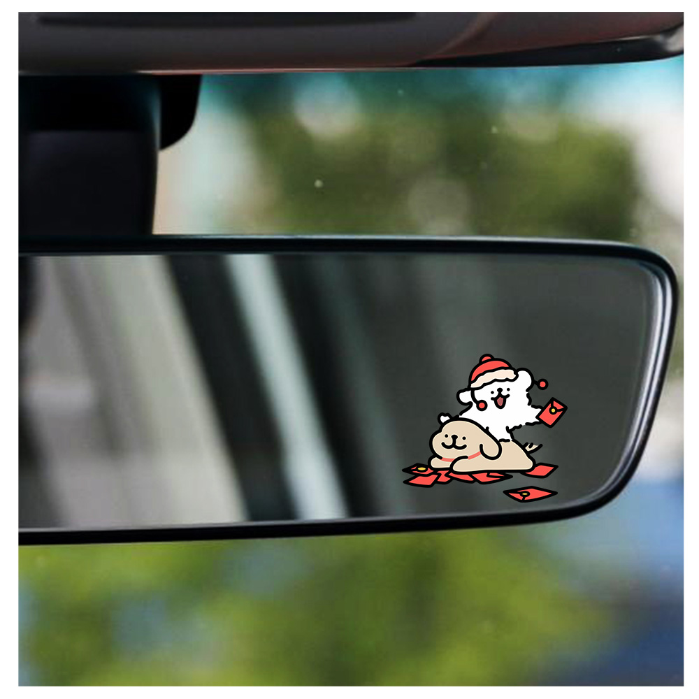 Cartoon Puppy Maltese Car Stic - Motorcycle Gear Dogs recension och pris