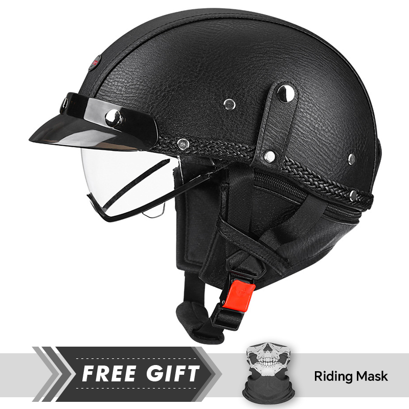Men's Retro Motorcycle Half He - Motorcycle Gear In Store recension och pris