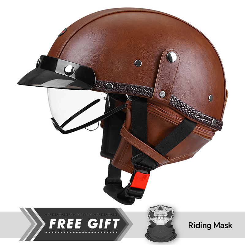 Men's Retro Motorcycle Half He - Motorcycle Gear In Store recension och pris